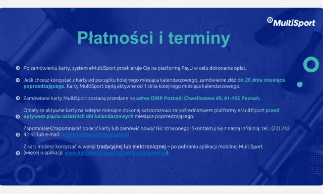 Opłacanie MultiSport: Metody, terminy, problemy i rozwiązania