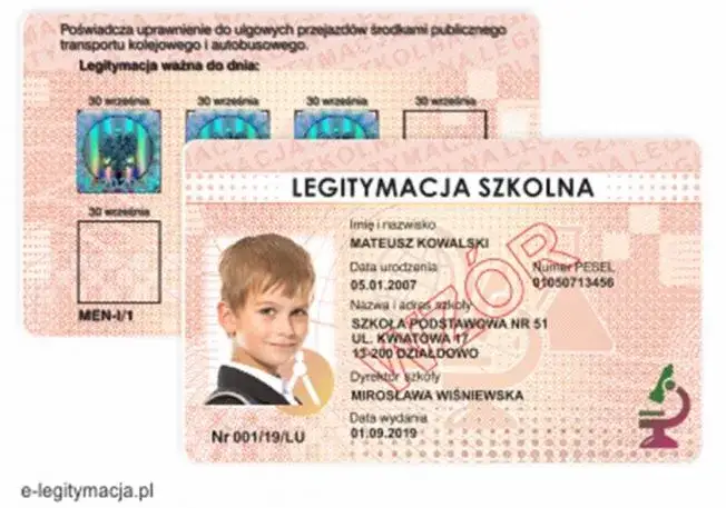 dokumenty potrzebne do multisport dla dziecka, legitymacja szkolna
