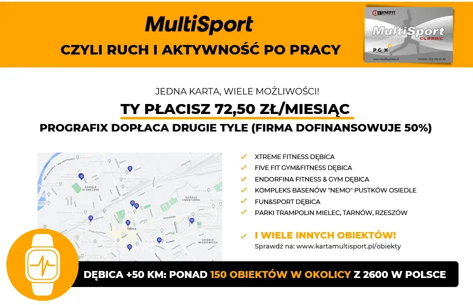różne aktywności multisport