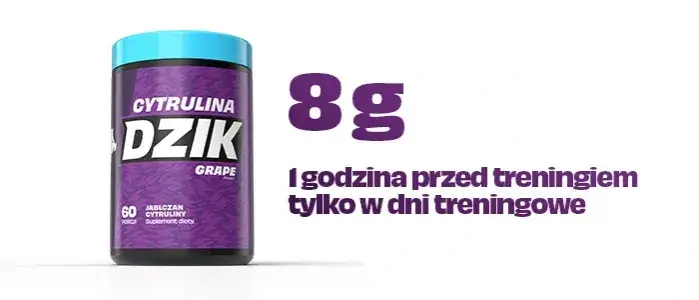 suplementacja cytrulina przed treningiem dawkowanie