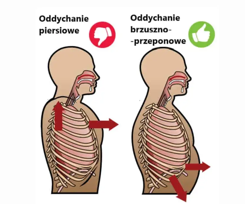 oddychane przeponowe biegacz